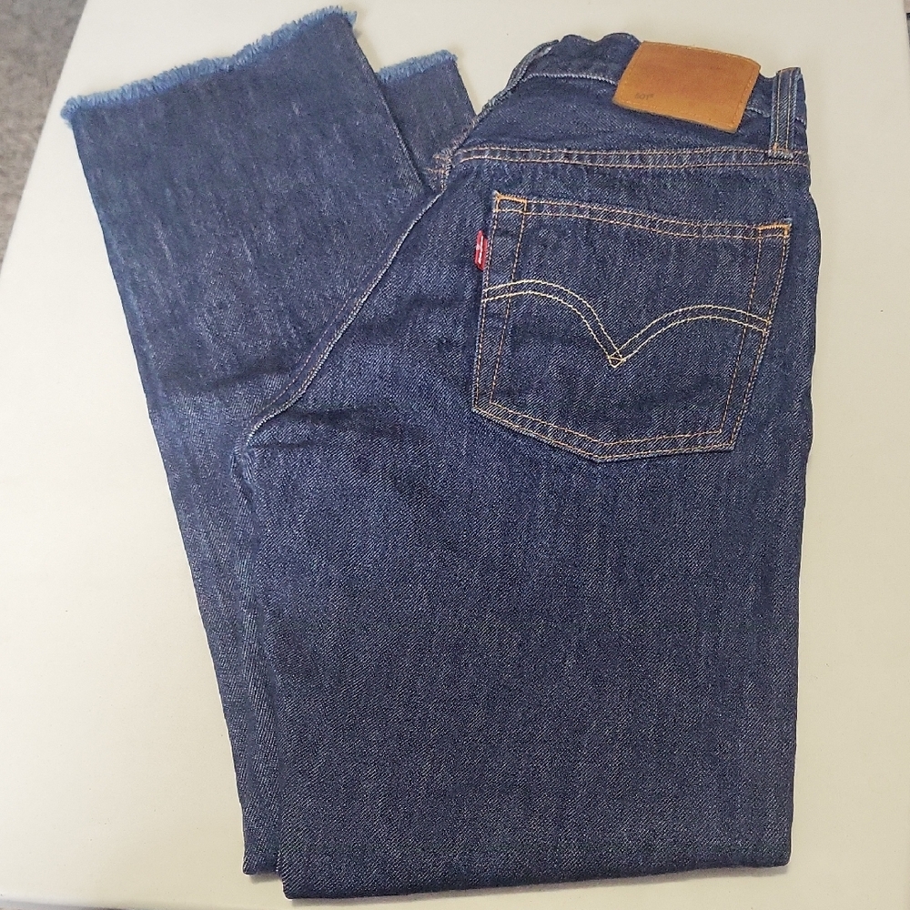 Levi's 501 Jeans, Raw Hems, Size 25" x 30"